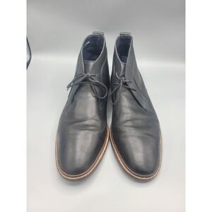 Cole Haan Men's Cambridge Chukka Black Leather boots size 14‎